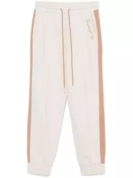 TWINSET спортивные брюки с логотипом, серый