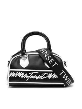 Twinset сумка на плечо с логотипом, черный