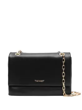 TWINSET сумка на плечо с логотипом, черный
