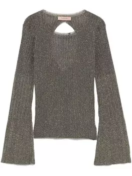TWINSET свитер с люрексом, черный