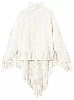 TWINSET свитер с шарфом, серый