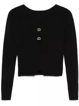 TWINSET свитер с вырезами, черный