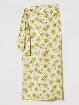 TWINSET тканый саронг, зеленый