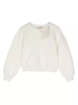 Twinset толстовка с цепочкой, белый
