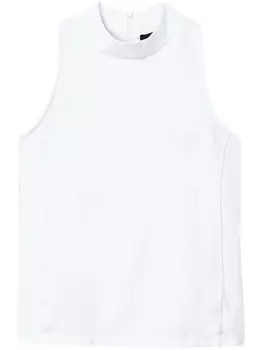 TWINSET топ без рукавов, белый