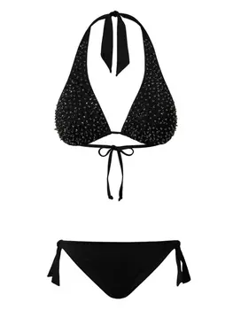 TWINSET трикотажное бикини, черный