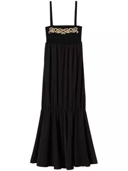TWINSET трикотажное платье миди, черный