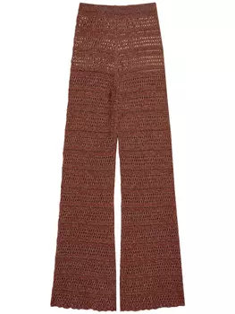 TWINSET трикотажные брюки, коричневый