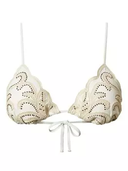 TWINSET трикотажный топ бикини, белый