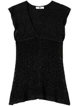 TWINSET трикотажный топ, черный