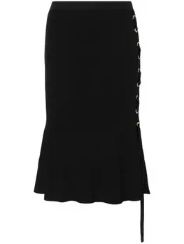 TWINSET юбка с логотипом, черный