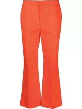 TWINSET укороченные поплиновые брюки, красный