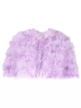 TWINSET укороченный кейп, фиолетовый