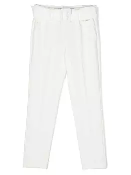 Twinset узкие брюки строгого кроя, белый