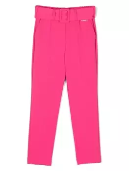 Twinset узкие брюки строгого кроя, розовый