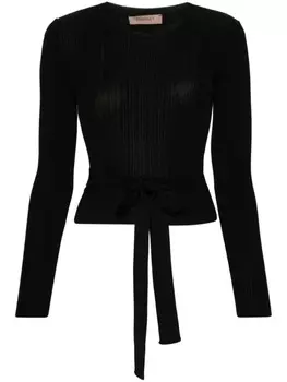 TWINSET верхняя часть с бантом, черный