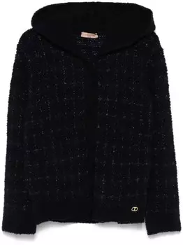TWINSET жаккардовый жакет в клетку, синий