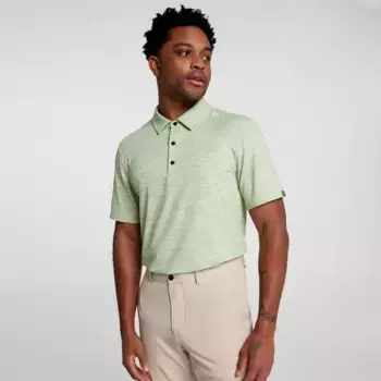 TYPE Мужская рубашка-поло для гольфа из сетчатой ткани Heather VRST, цвет Light Green Heather