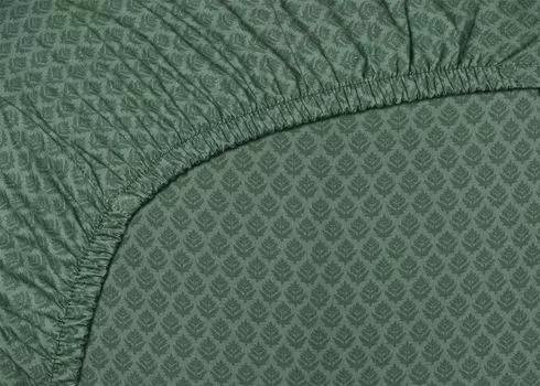 Тысяча листьев на подкладке, зеленый карман, размер: 90 x 200 см Beddinghouse