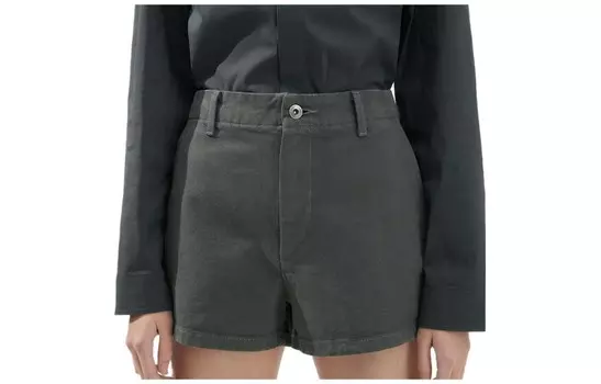 U Collection Джинсовые шорты женские темно-серые Uniqlo