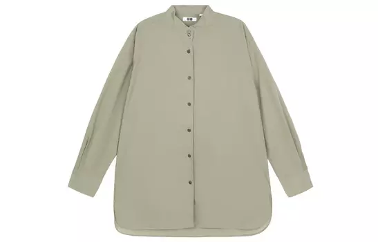 U Collection Рубашка унисекс Verdant Green Uniqlo, зеленый