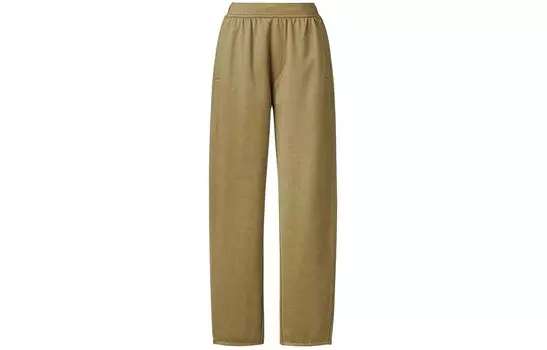 U Collection Трикотажные спортивные штаны женские цвета хаки Uniqlo