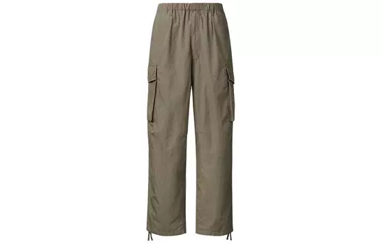 U Коллекция Брюки-Карго Мужские Оливковые Uniqlo, оливковый