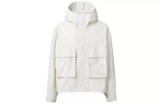 Куртка мужская Uniqlo U с капюшоном, 02 светло-серый