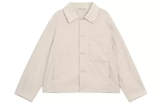 Легкая куртка унисекс Uniqlo Nylon Shirt, 30 кремовый