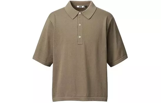 U Коллекция Трикотаж Мужской Светло-коричневый Uniqlo, коричневый