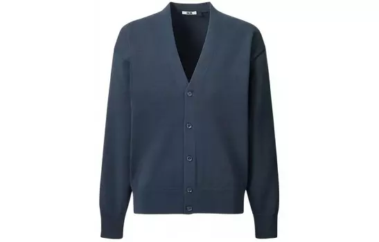 U Коллекция Трикотаж Мужской Темно-Синий Uniqlo, темно-синий
