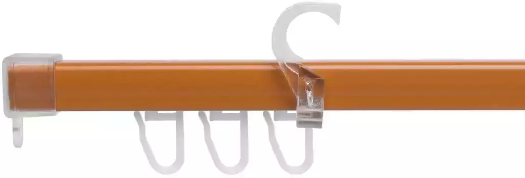 U-образная направляющая Liedeco "U-STORELAU01GS", 1 направляющая, фиксированного размера 1,95х230 см, цвет kirschbaum