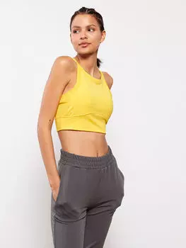 U-образный вырез, прямая Женская спортивная спортсменка LCW Active