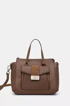 U.S. Polo Assn. Романтическая сумочка, коричневый