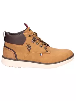 U.S. POLO Ботинок из эко-кожи, коричневый