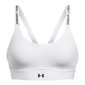 UA Infinity Mid 2.0 бюстгальтер Under Armour женский топ, белый