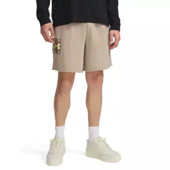 UA Rival Terry Logo Мужские шорты в шортах Under Armour, зеленый