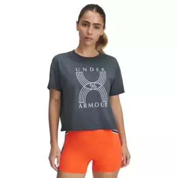 UA Run 96 Graphic SS Under Armour женская футболка, чёрный