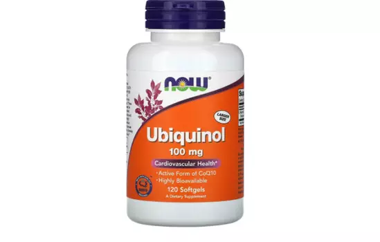 Убихинол NOW Food 100 мг, 120 капсул