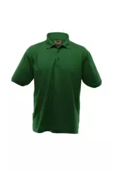 UCC 50 50 Тяжелая однотонная рубашка-поло из пике с короткими рукавами Ultimate Clothing Collection, зеленый