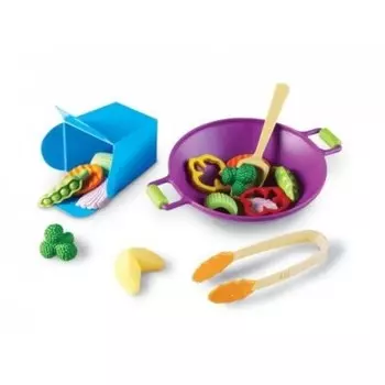 Учебные ресурсы, набор обычных принадлежностей для приготовления овощного супа. Learning Resources