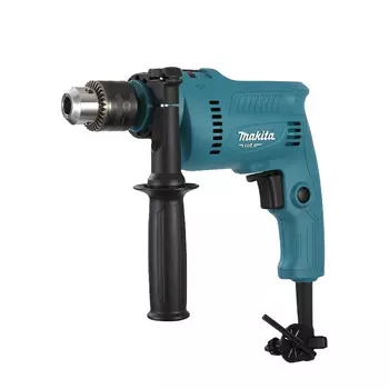 Ударная электрическая дрель Makita, электрическая отвертка для сверления отверстий с высоким крутящим моментом M0801B, регулировка скорости вперед и назад, 16 мм, 500 Вт