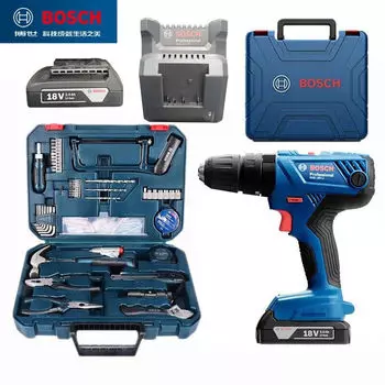 Дрель Bosch GSB180-Li + набор инструментов, аккумулятор, зарядное устройство