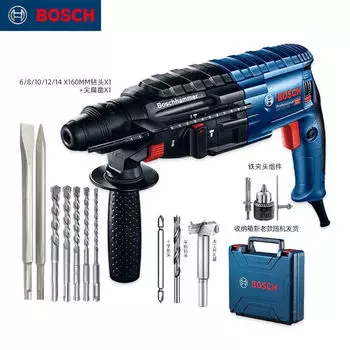 Ударная дрель Bosch, электрический молоток, электрический кирка, украшение для дома «три в одном», высокая мощность