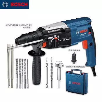 Ударная дрель Bosch, электрический молоток, электрический кирка, украшение для дома «три в одном», высокая мощность