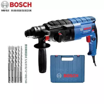 Ударная дрель Bosch, электрический молоток GBH2-24, трехфункциональный электрический отбойник, 2 кг, промышленный класс, вперед и назад, электрический, 790 Вт