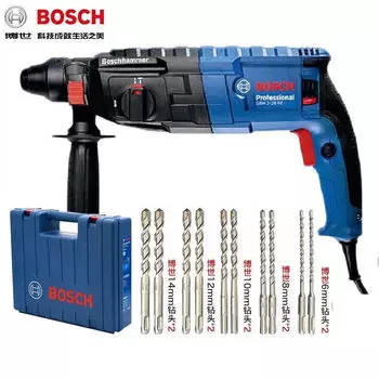 Ударная дрель Bosch GBH2-24 + сверла, 790W