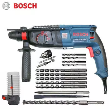 Ударная дрель Bosch GBH2-26DRE, электрическая дрель, электрический кирка, электрический молоток, трехфункциональный электроинструмент в стандартной комплектации