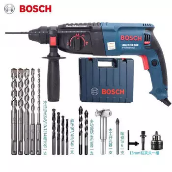 Ударная дрель Bosch GBH 2-26 DRE, 800W + сверла, патрон, кейс