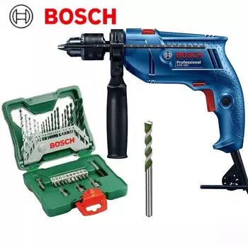 Ударная дрель Bosch, ручная электродрель, электрическая отвертка, регулировка скорости вперед и назад, электроинструмент